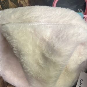 Furry spacious cosmetic case